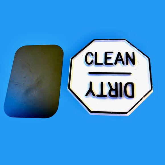 DISHWASHER MAGNET Reversible Clean or Dirty with extra magnet if needed - Picture 2 of 7